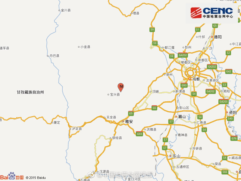 中国地震台网速报：#地震快讯#中国地震台网正式测定：05月02日1-图1